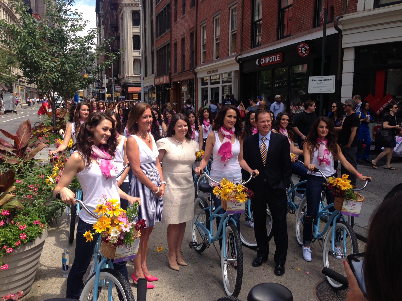 Our "Andie's Army" Bikes Manhattan for The Hallmark Channel!