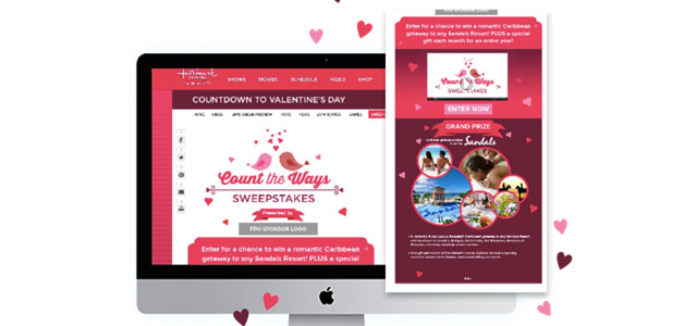 Hallmark Channel "Count the Kisses" Valentines Day Sweepstakes